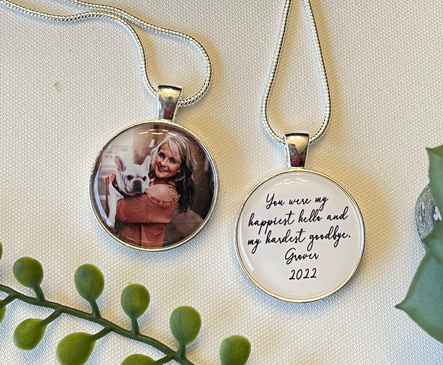 Bridal Bouquet Photo Pendant Memorial Charm