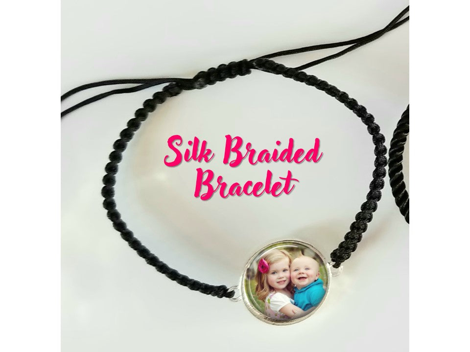 Back to School Comfort Bracelet for little boys bracelet little girls picture of family or pets with personalized message separation anxiety