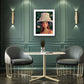 Mahjong Wall Art unframed print Blue Hat