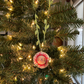Photo Ornament - ANY picture! with wreath border- 2 inch Sterling Silver plated Personalized Picture Ornament
