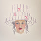Mahjong Wall Art unframed print Mahjong tile hat