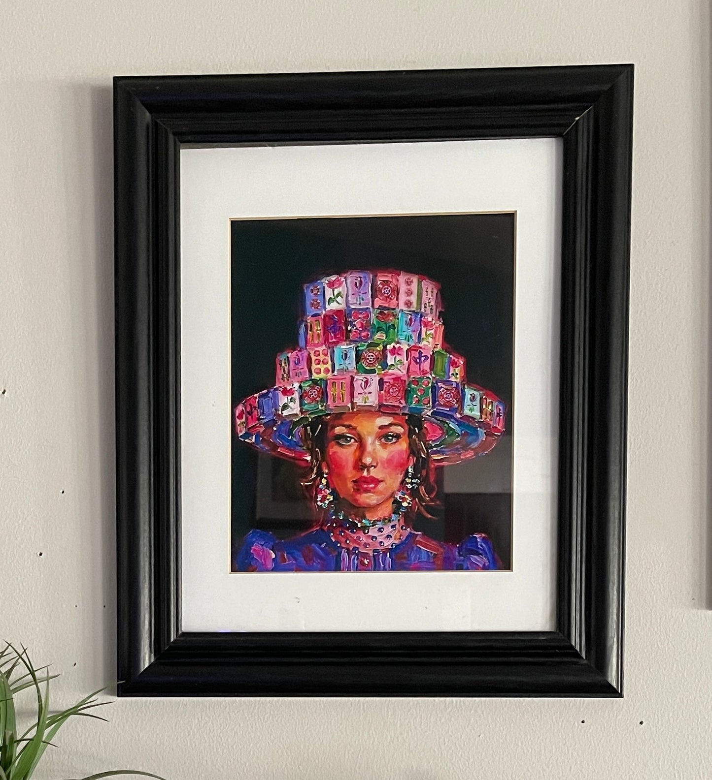 Mahjong Wall Art unframed print Mahjong tile hat