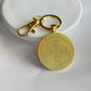Gold Mahjong keychain one dot bird bam crack