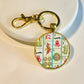 Mahjong keychain crack dot bam gold