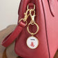 Gold Mahjong Bag Charm keychain one crack