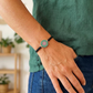 Mahjong Bracelet one side 1 Dot and the other side Bird Bam tile reversible