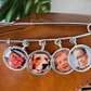 Groom Memorial Pin Lapel Brooch with photo charms