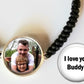Back to School Comfort Bracelet for little boys bracelet little girls picture of family or pets with personalized message separation anxiety