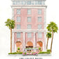 Palm Beach Watercolor Print of The Colony Hotel