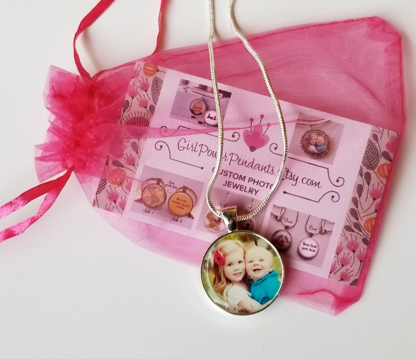 Custom Charm Photo Necklace
