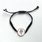Mahjong Bracelet one side 1 Dot and the other side Bird Bam tile reversible