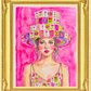 Mahjong Wall Art unframed print Mahjong tile hat and dress