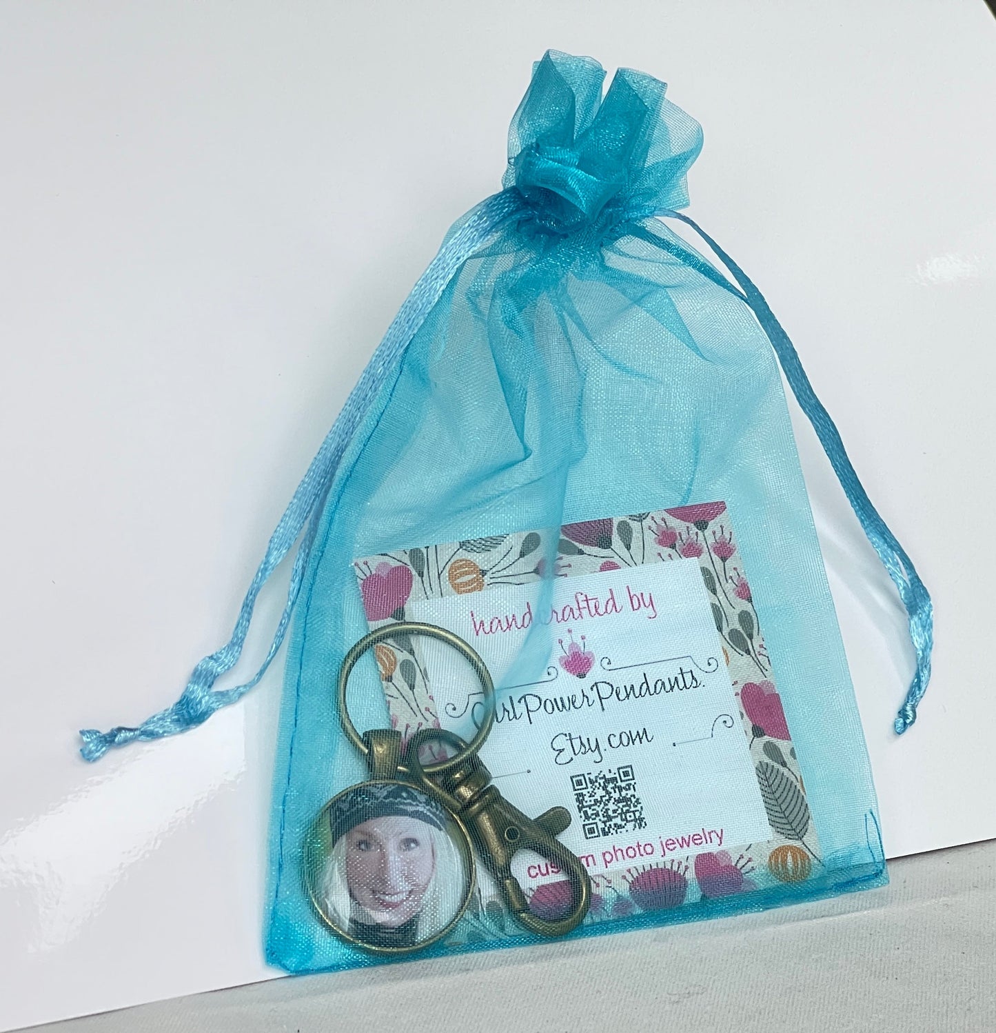 Photo Keychain - Custom Picture Keyring - Double sided personalized
