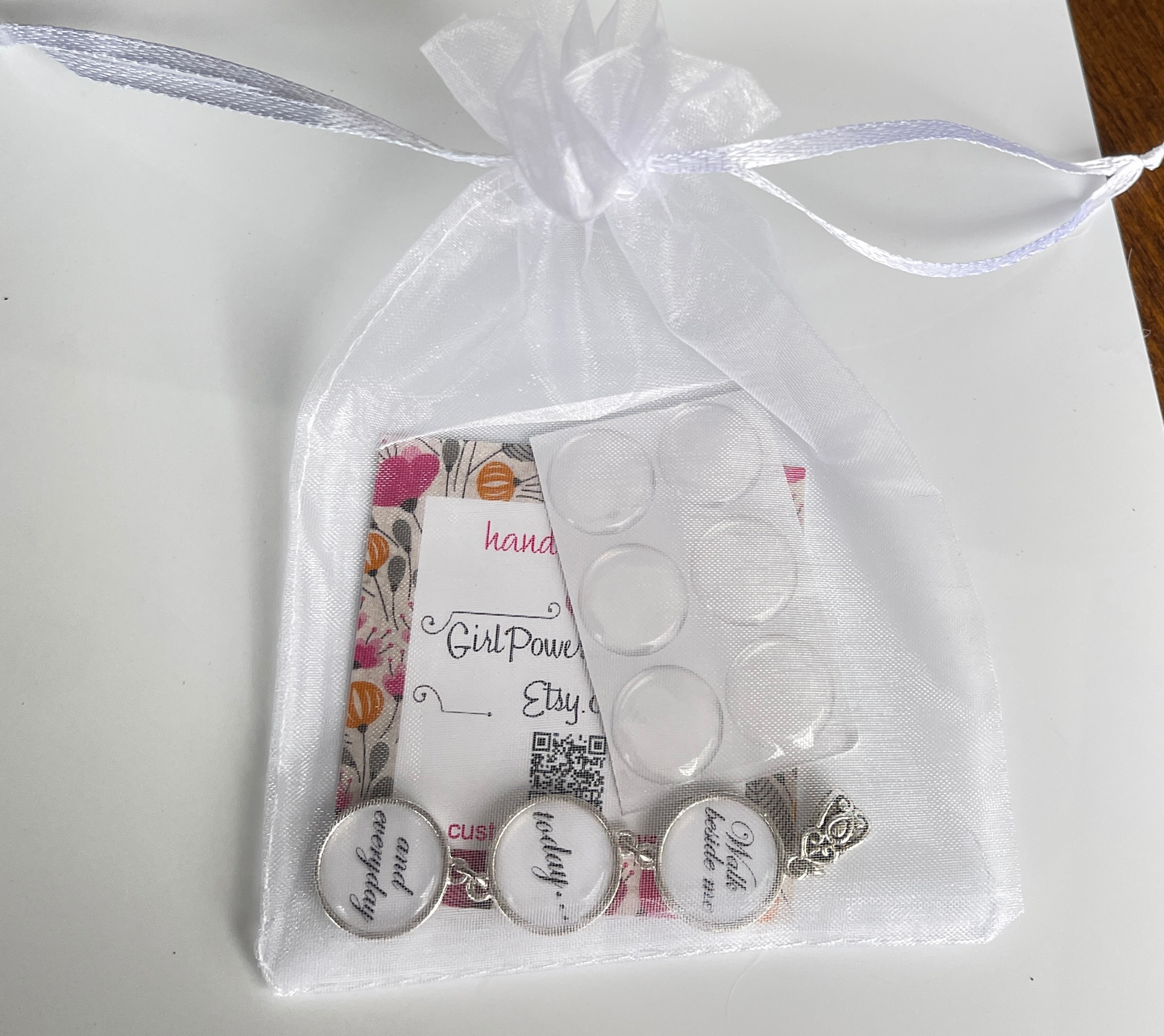 Bridal Bouquet photo Charm dangle set