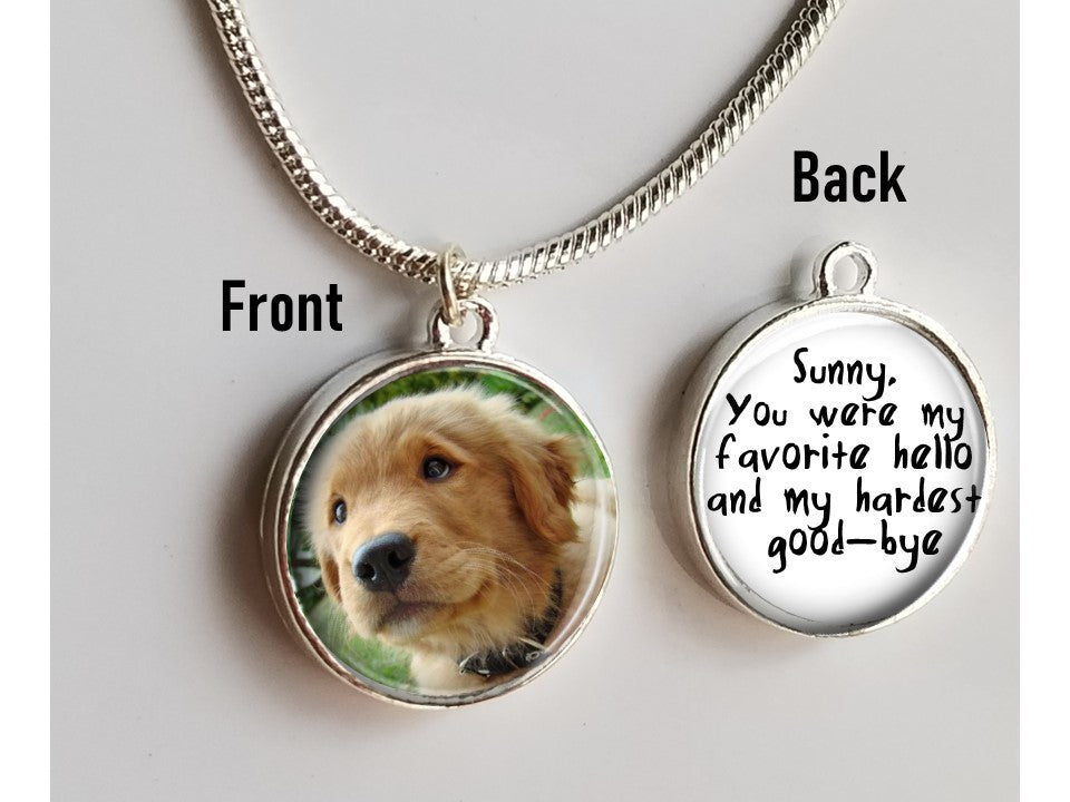 Amazon.com: Anavia Custom Pet Portrait & Name Necklace, Personalized Pet  Gifts Photo Engraved Necklace, Pet Memorial Jewelry Gift, Cat Dog Necklace  for Animal Lover, Dog Mom, Birthday Gift (Gold) : Pet Supplies