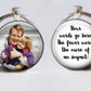 Photo Keychain - Custom Picture Keyring - Double sided personalized