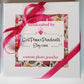 Bridal Bouquet photo Charm dangle set with sample words on back