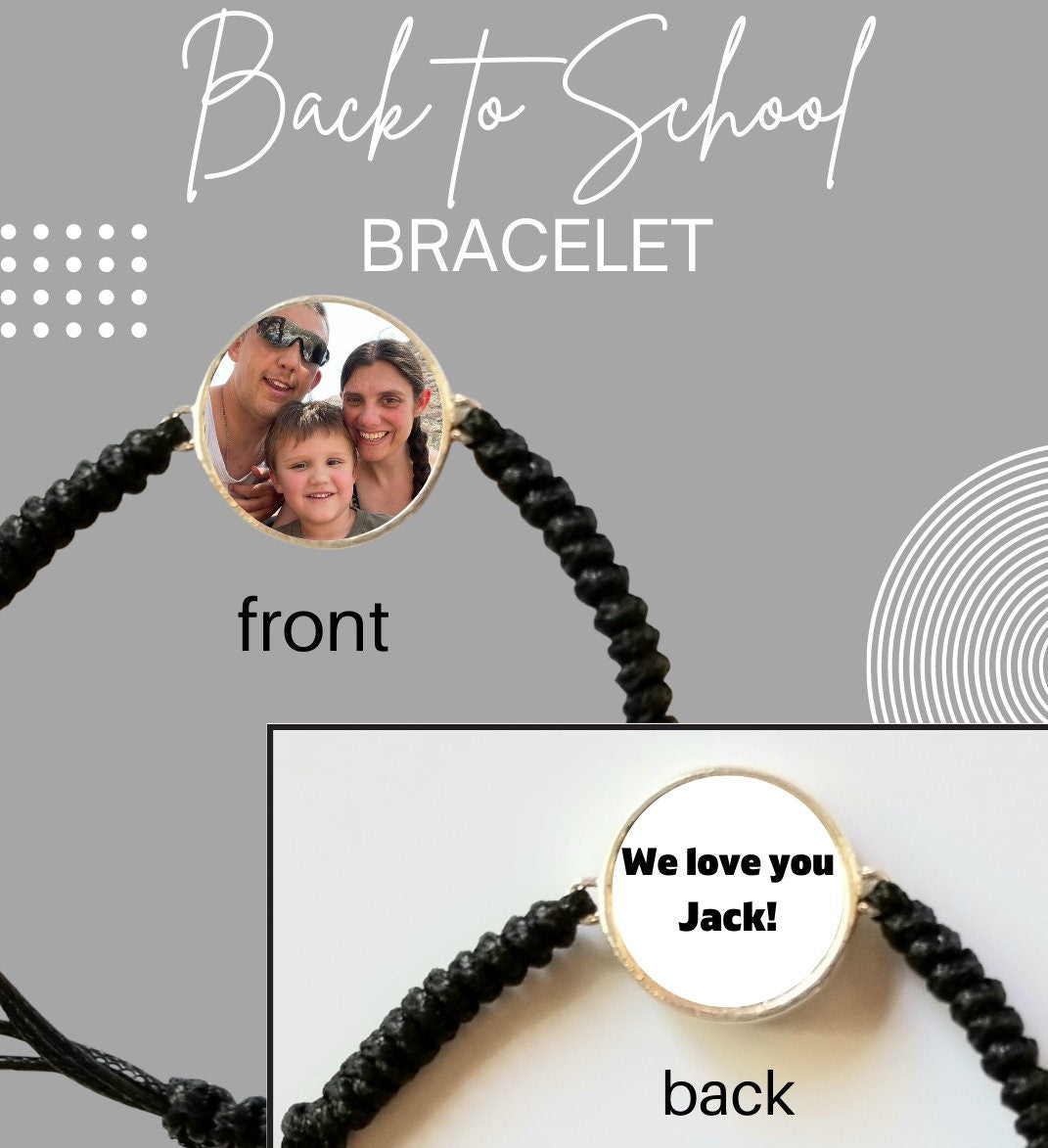 Separation Anxiety Bracelet for little boys and little girls