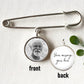 Photo Lapel Pin with personalized message option