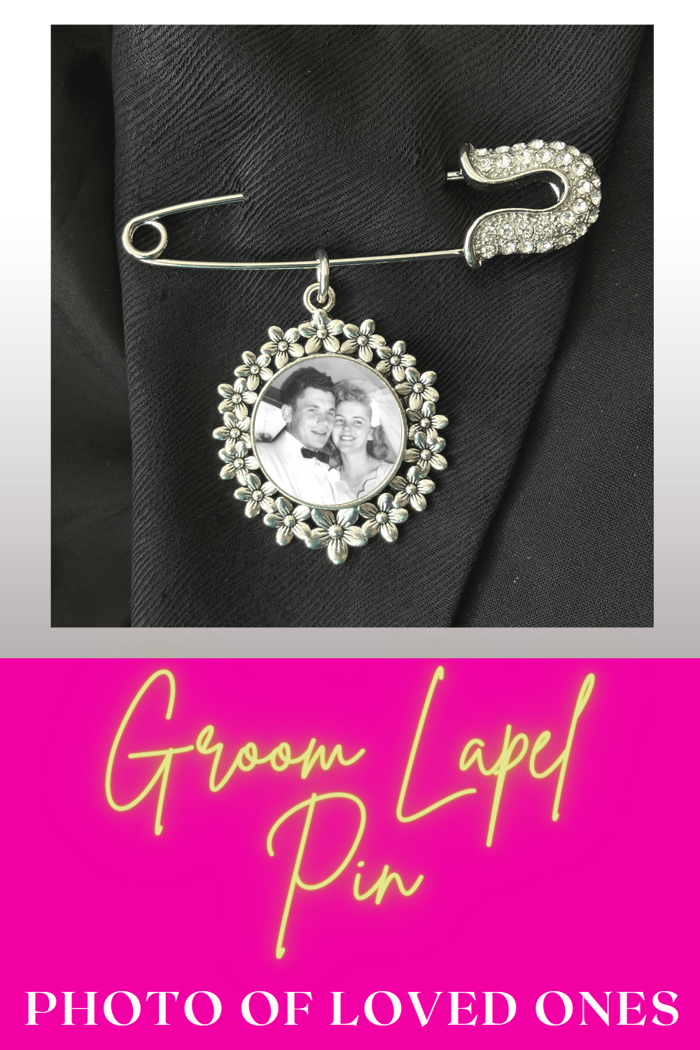 Picture Charm for Bridal Bouquet Wedding Bouquet Memory Charm